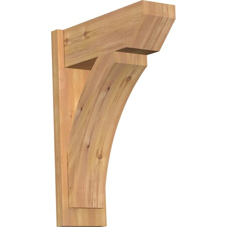Ekena Millwork Thorton Slat Smooth Outlooker, Western Red Cedar, 7 1/2"W x 20"D x 28"H OUT08X20X28THR06SWR